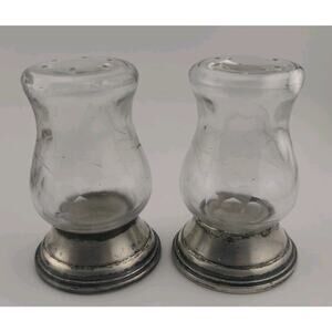 Pair of Vintage Alvin Sterling Silver Weighted Base Salt And Pepper Shakers S270